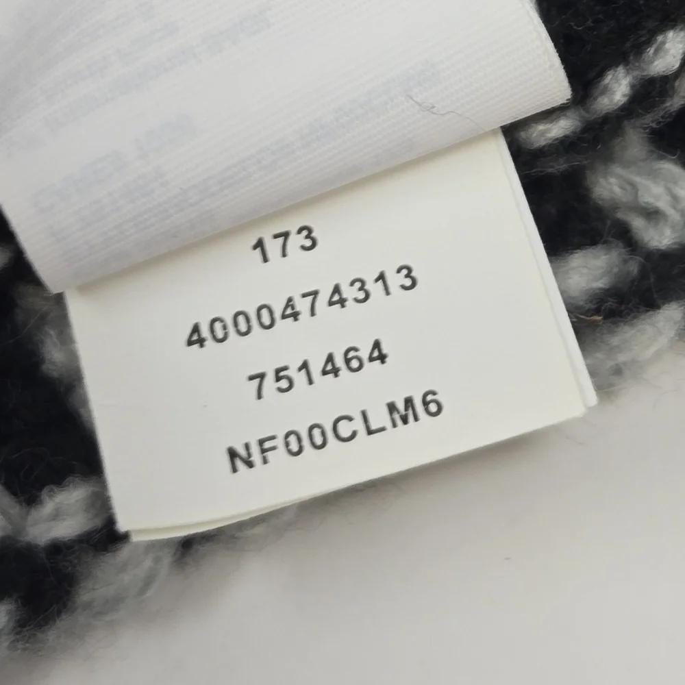 THE NORTH FACE BLACK WHITE GREY KNITWEAR INFINITY SCARF WOMEN OS WINTER COZY